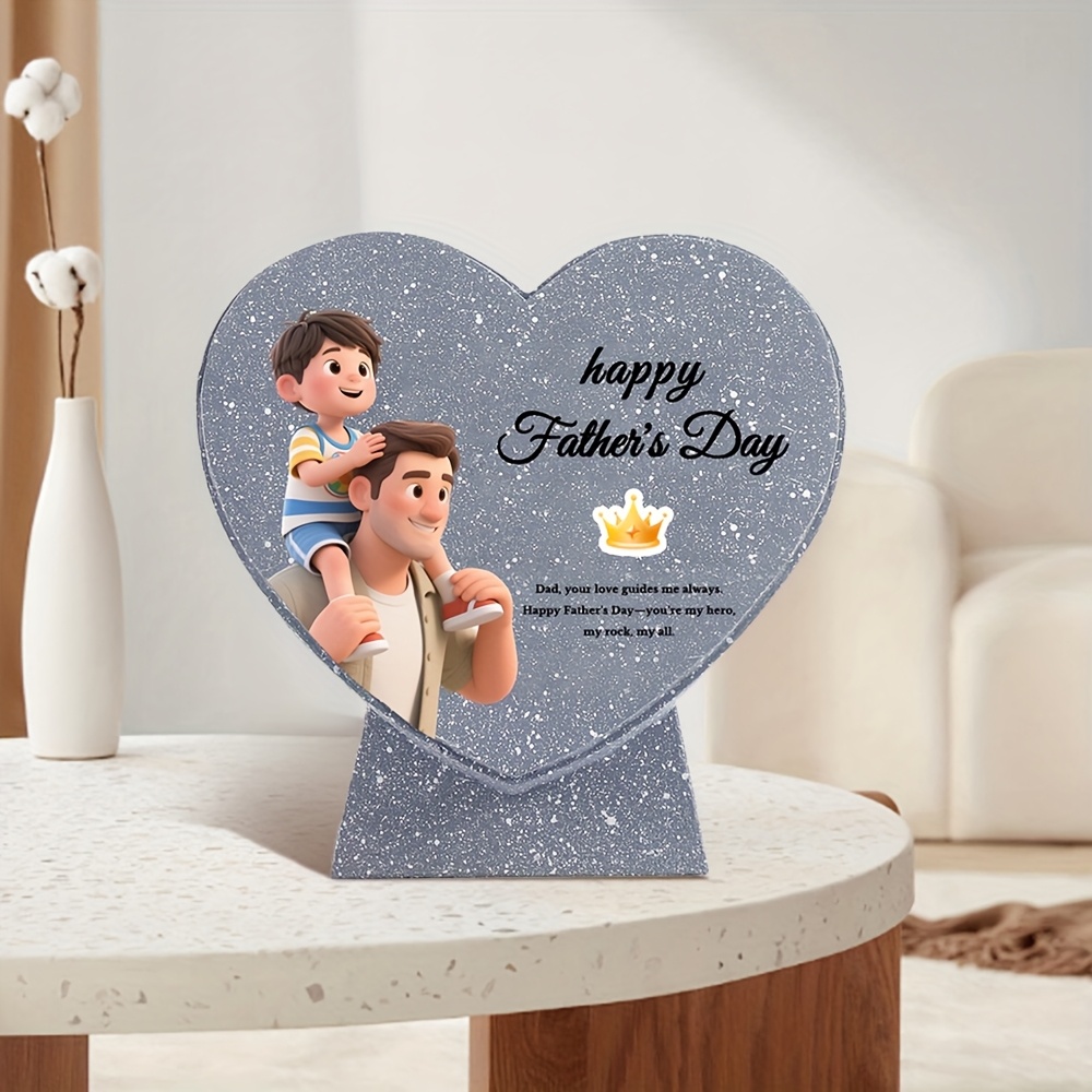 Customized Resin Crafts in Heart Shape, Unique Gift