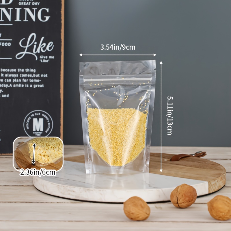 TEMU Bolsas de plástico transparentes autoadhesivas reutilizables para té y snacks - Ideales para Navidad, Halloween, Pascua y Hanukkah