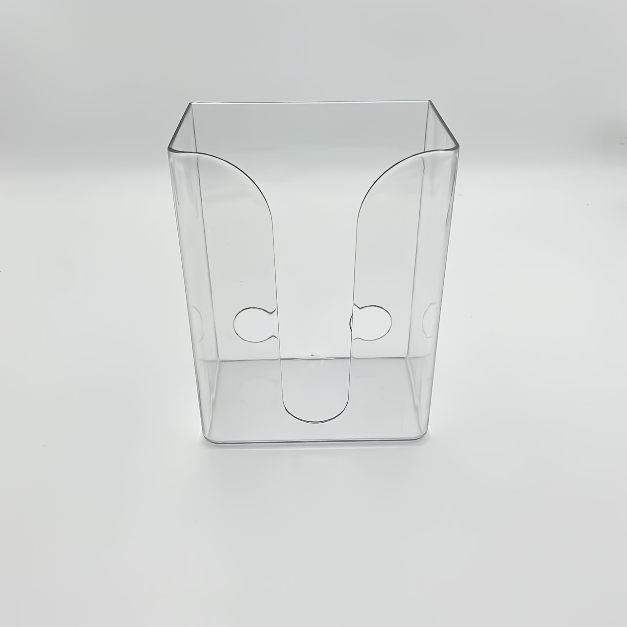 1  wall mounted tissue box holder no drill   bathroom kitchen organizer transparent square storage cabinet with   installation space saving modern   for living room office holds standard tissues bathroom organizers and storage sleek organizer sturdy construction home organizers Product details 1