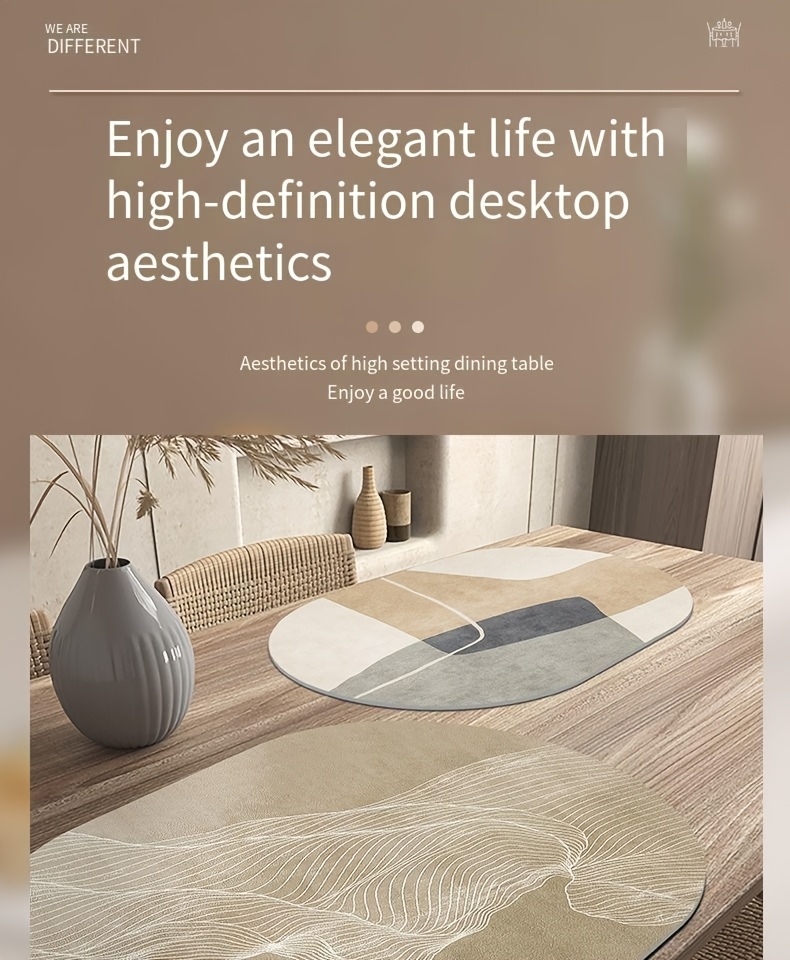 4pcs rectangular pu leather dining table placemats high quality heat resistant with minimalist white   on beige rounded edges for thanksgiving home parties everyday use holiday table decor elegant table setting mats Product details 3