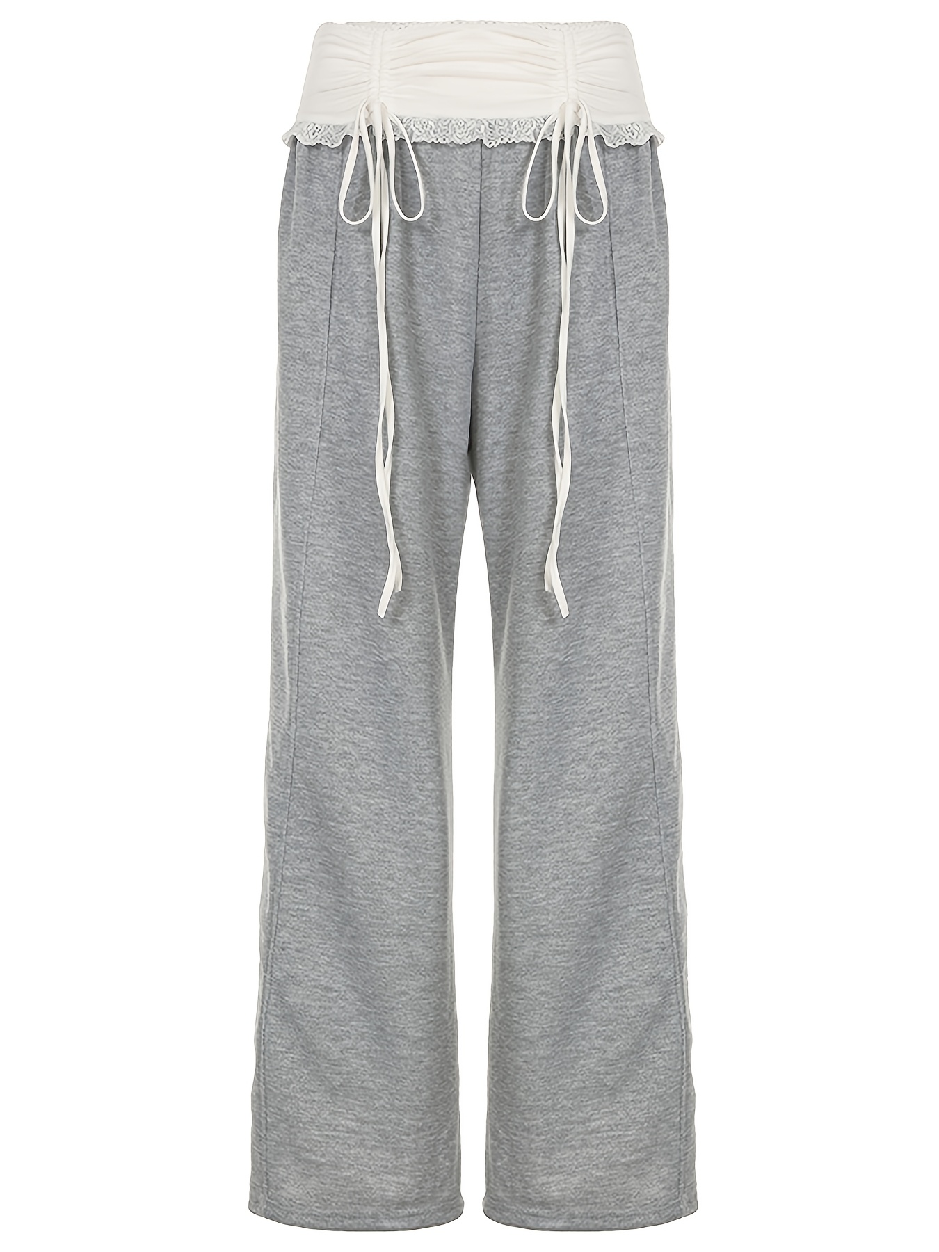 THEREDTHREAD/ザレッドスレッド】S lace up loose pants sweat