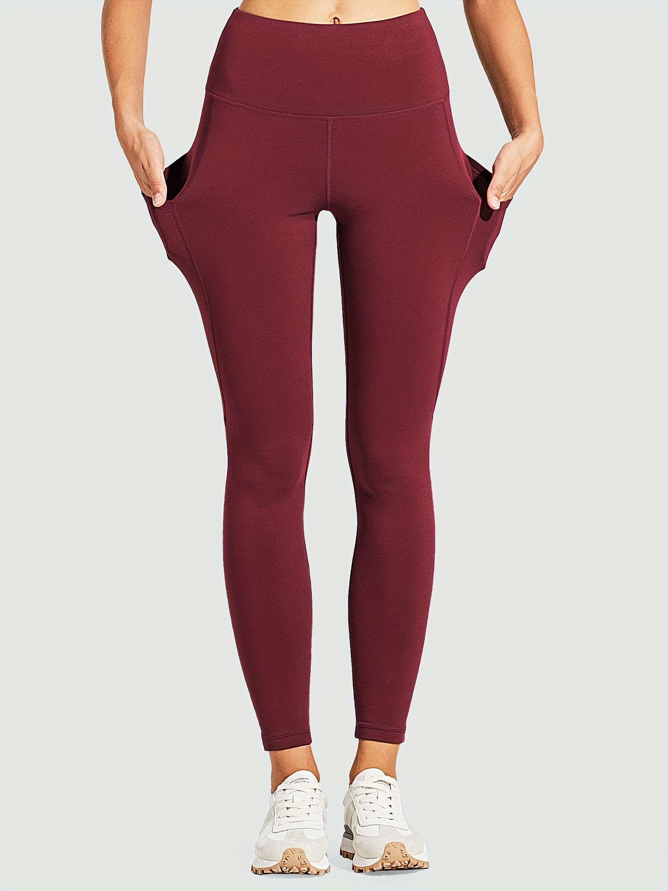 women's fleece-lined high-waisted yoga leggings thermal