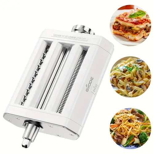 3 in 1 pasta maker attachment stand mixers including pasta sheet roller spaghetti cutter cutter with cleaning brush mixing operation is safe easy to clean