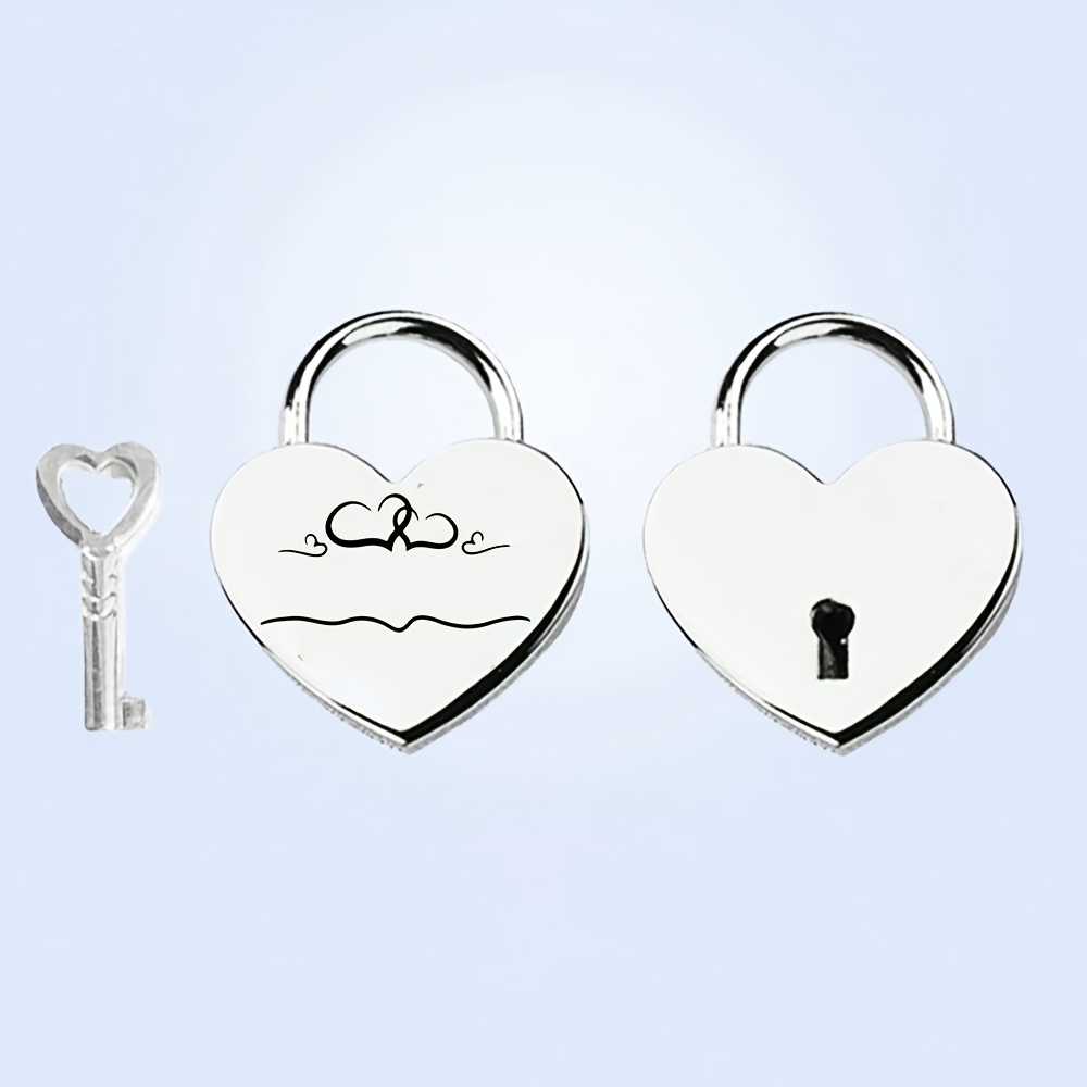 E-shop Personalisiertes individuelles Valentinstag-Liebesvorhängeschloss, ein unverzichtbares Reise-Schloss. Ein Valentinstagsgeschenk für Ihre/seine