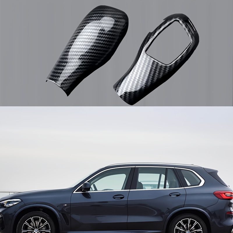 TEMU 2pcs Car Gear Shift Protector Cover, Gear Shift Knob Cover, Car Gear Shift Interior Upgrade, Suitable For 2008-2017 For Older X5, X6, E70, E71