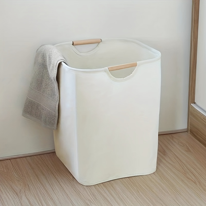 1pc collapsible laundry hamper portable dirty clothes storage basket fabric organizer for bathroom   rooms laundry baskets details 3