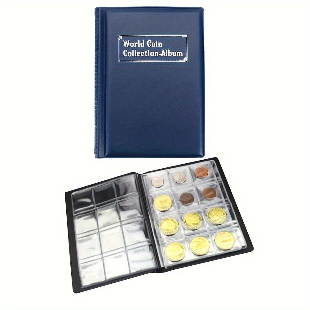 

1pc, 120-girds Pvc Coin Collection Album, Coin Collection Book