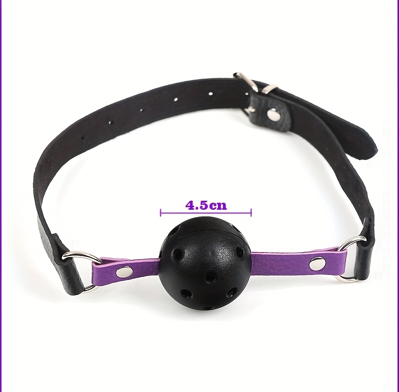 набір для бондажу сліпий – 7 предметів: шкіряні наручники, батіг та пурпурові аксесуари для пар Опис товару 2