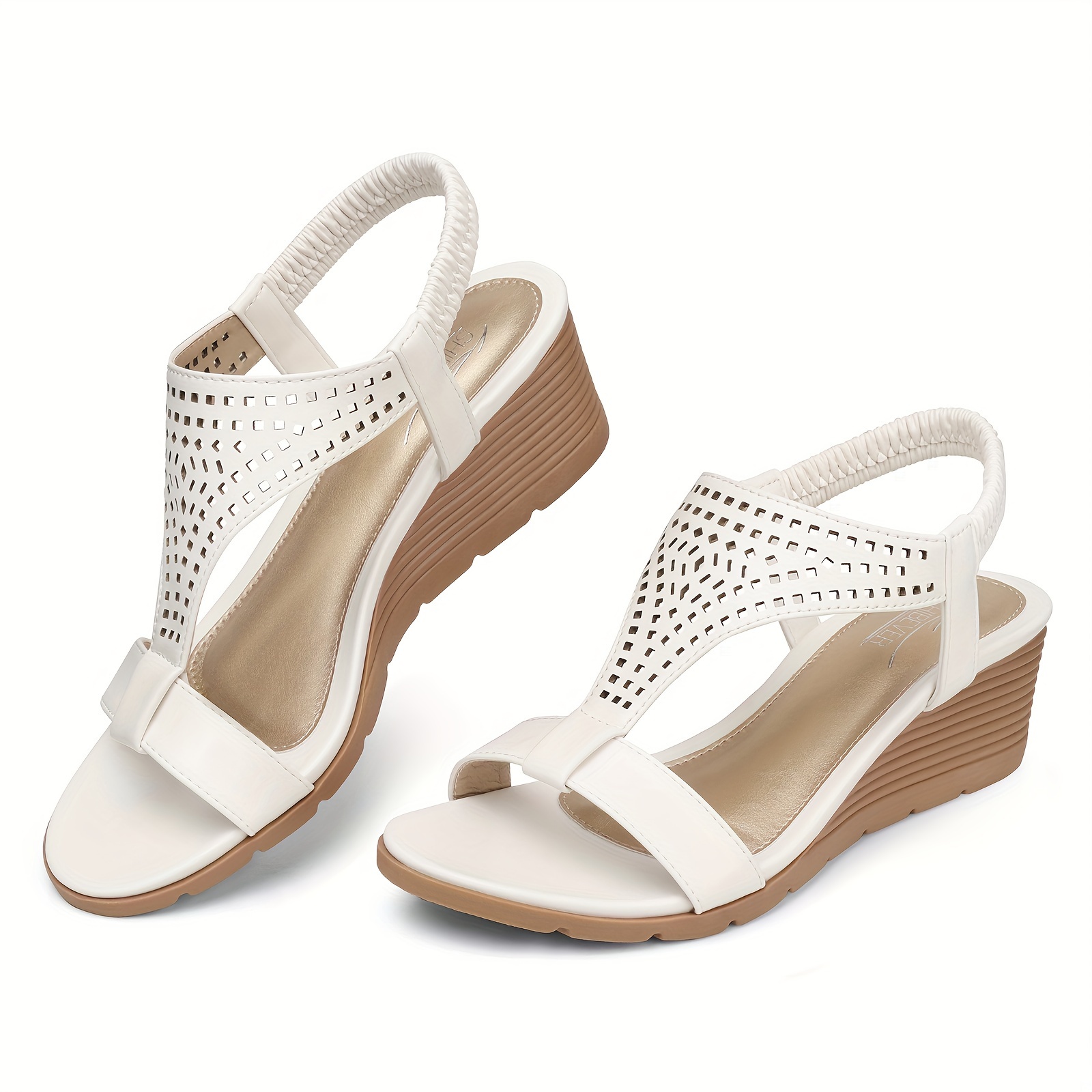 Wedge Sandals Alfani Womens Platform Shoes ALFANI Womens Beige