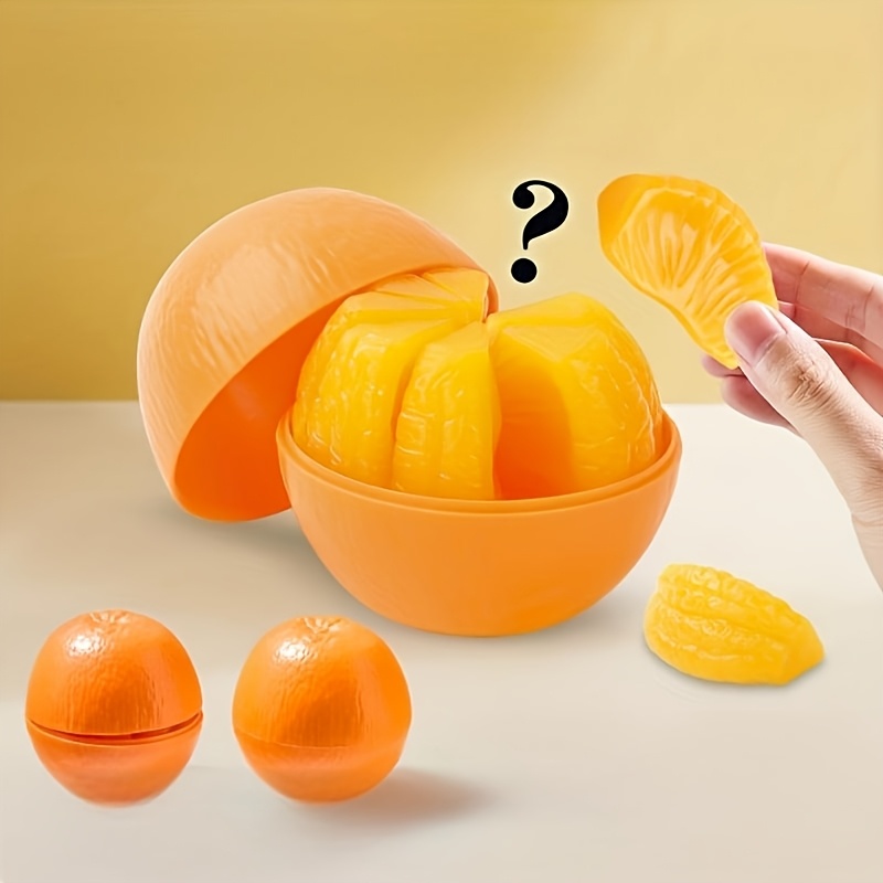 

An Orange With 12 Petals Of Simulated Orange Flesh, Simulated Fruit, Decorate Fake Fruit To Play , The , And Increase