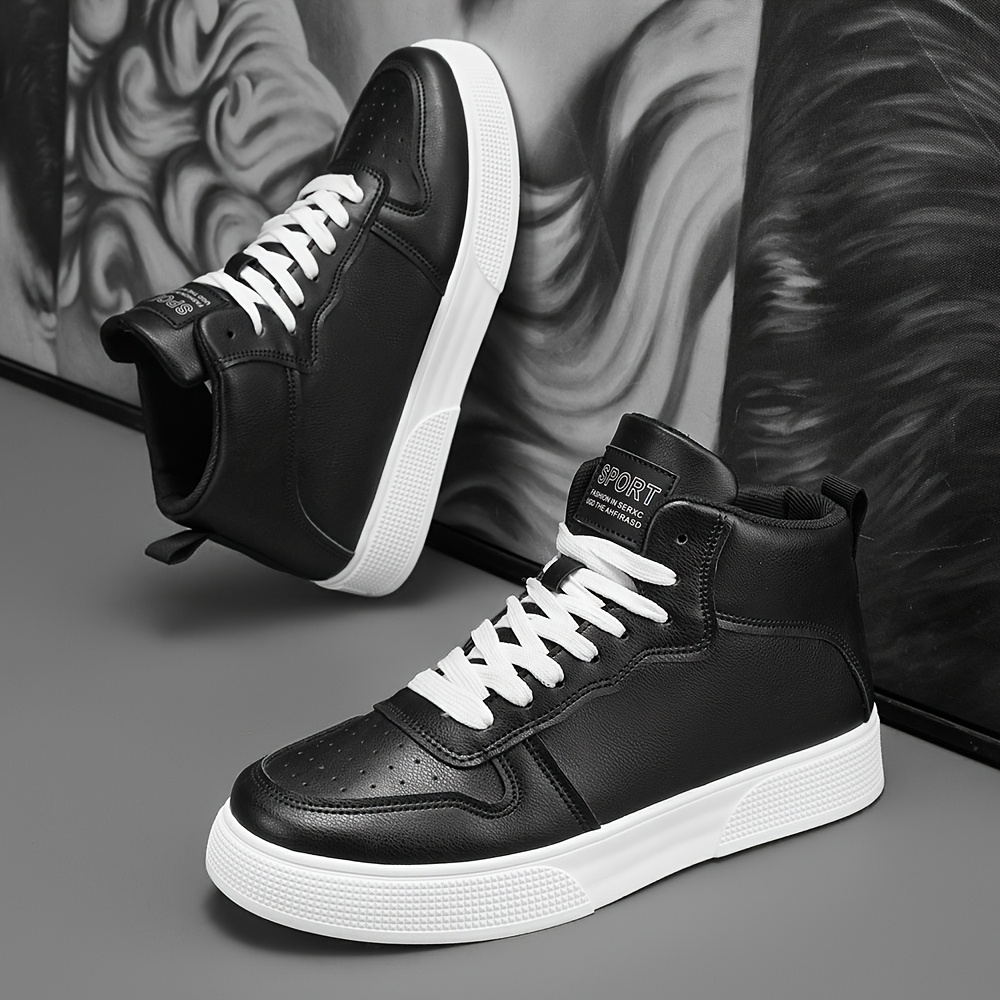 Zapatillas de Skate Casuales para Hombre Ligeras y Transpirables - Parte Superior Duradera de PU Antideslizante y Suela de PVC, Diseño Bajo con Cordones para Caminar al Aire Libre, Estilo Urbano Callejero - Zapatos Cómodos para Todas las Estaciones, Zapatillas Casuales | Diseño Elegante del Zapato | Confort Transpirable, Zapatos de Skate