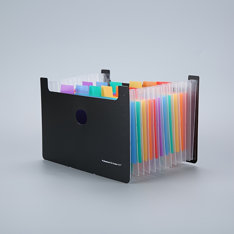 TEMU A 13-pocket A6 Accordion File Folder With Index, Large Capacity Expandable Bill Organizer, Large Capacity Expandable A6 Document Storage Folder,