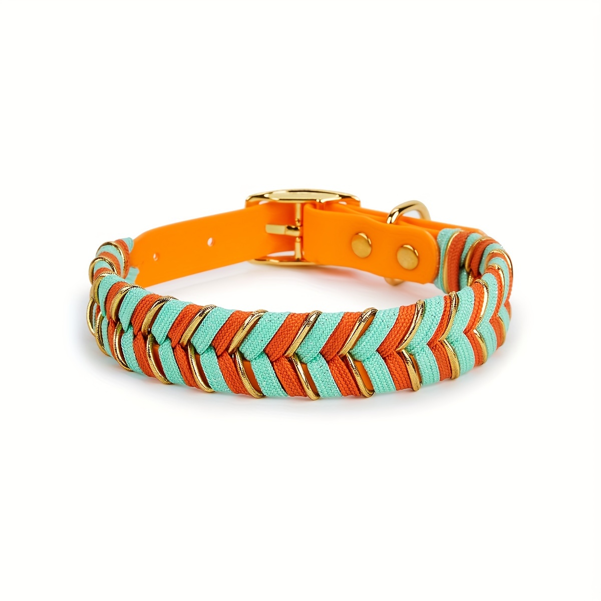 Handcrafted PVC Dog Collar with Metal Buckle, Adjustable