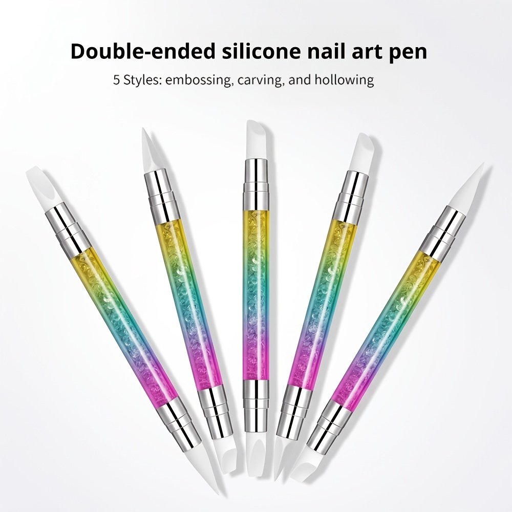 11pcs Professional Nail Brush & Rhinestone Dotting Pen Set