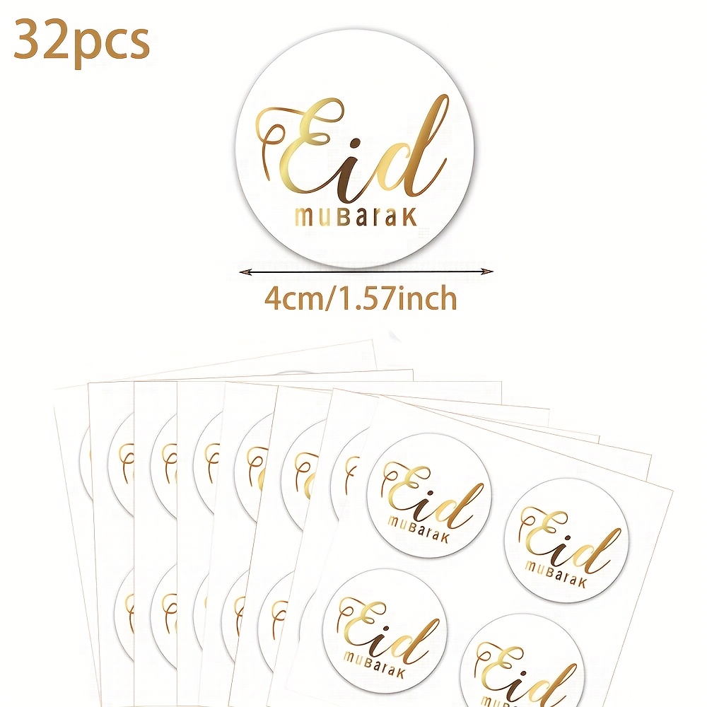 Image of 32 Ramadan Stickers, Eid Stickers, Ramadan Labels For Decorating Eid Parties And Ramadan Party Supplies