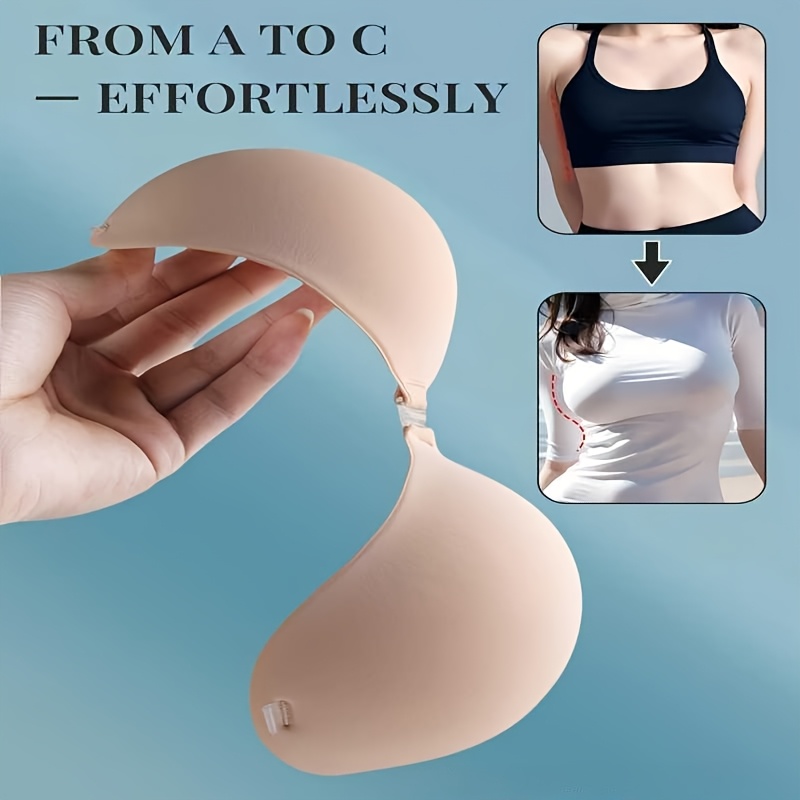 1 pair 5cm thick womens strapless bra invisible - Temu Mauritius