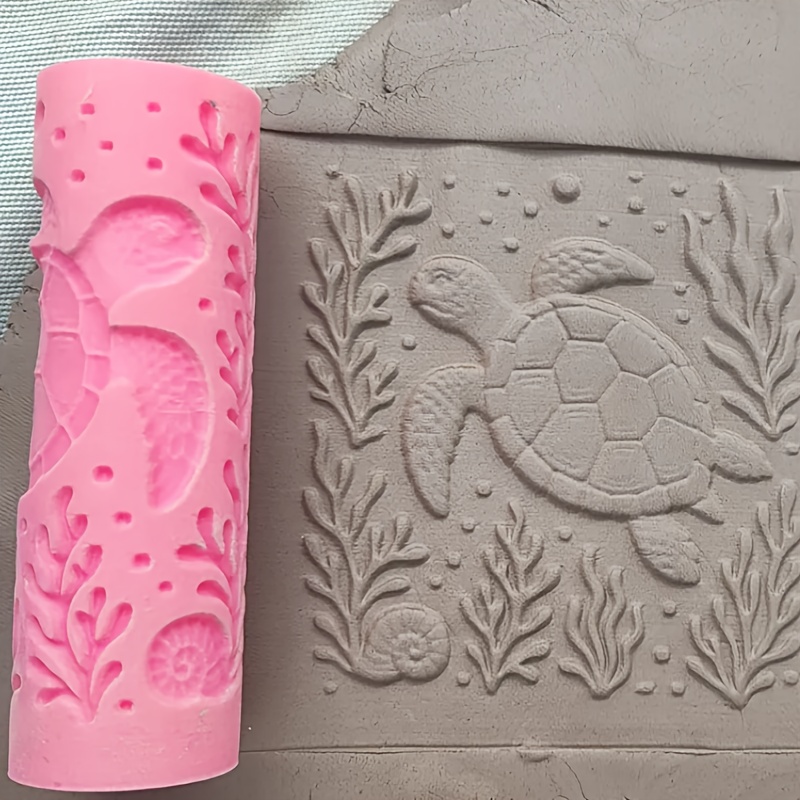Marine Animal Clay Roller Molds, Lifelike Crab, Lobster, Fish, Octopus, And Turtle
