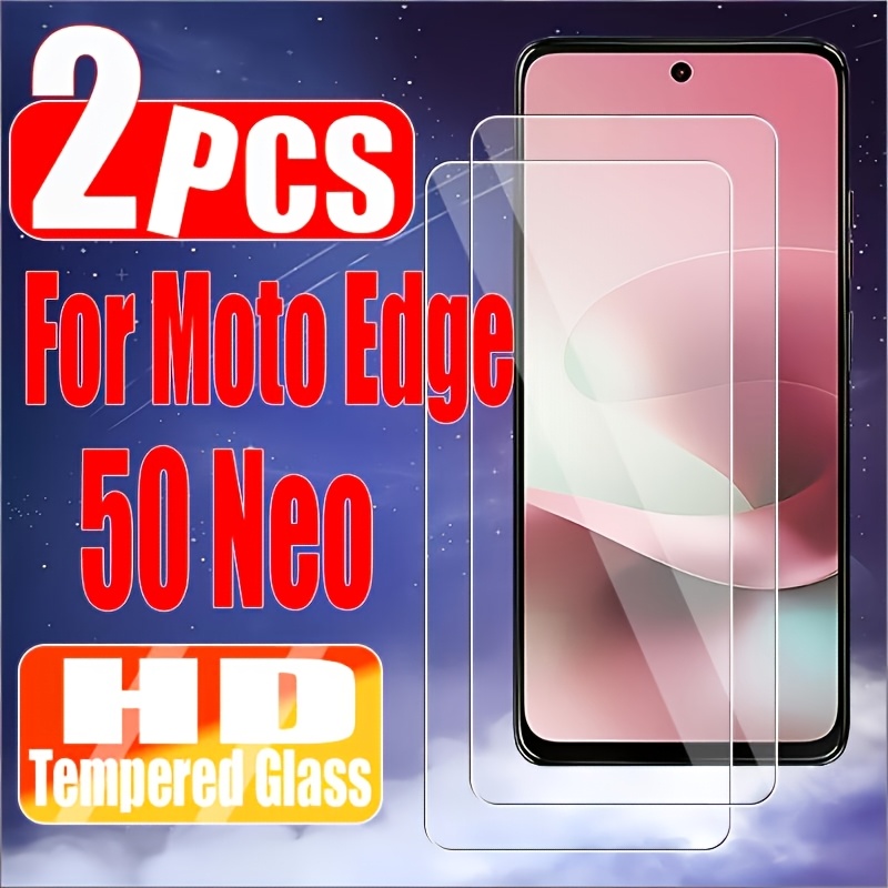 TEMU [2-pack] Gaming Screen Protector Suitable For Motorola Moto Edge 50 Neo, High- Tempered Glass With Oleo Phobic Coating