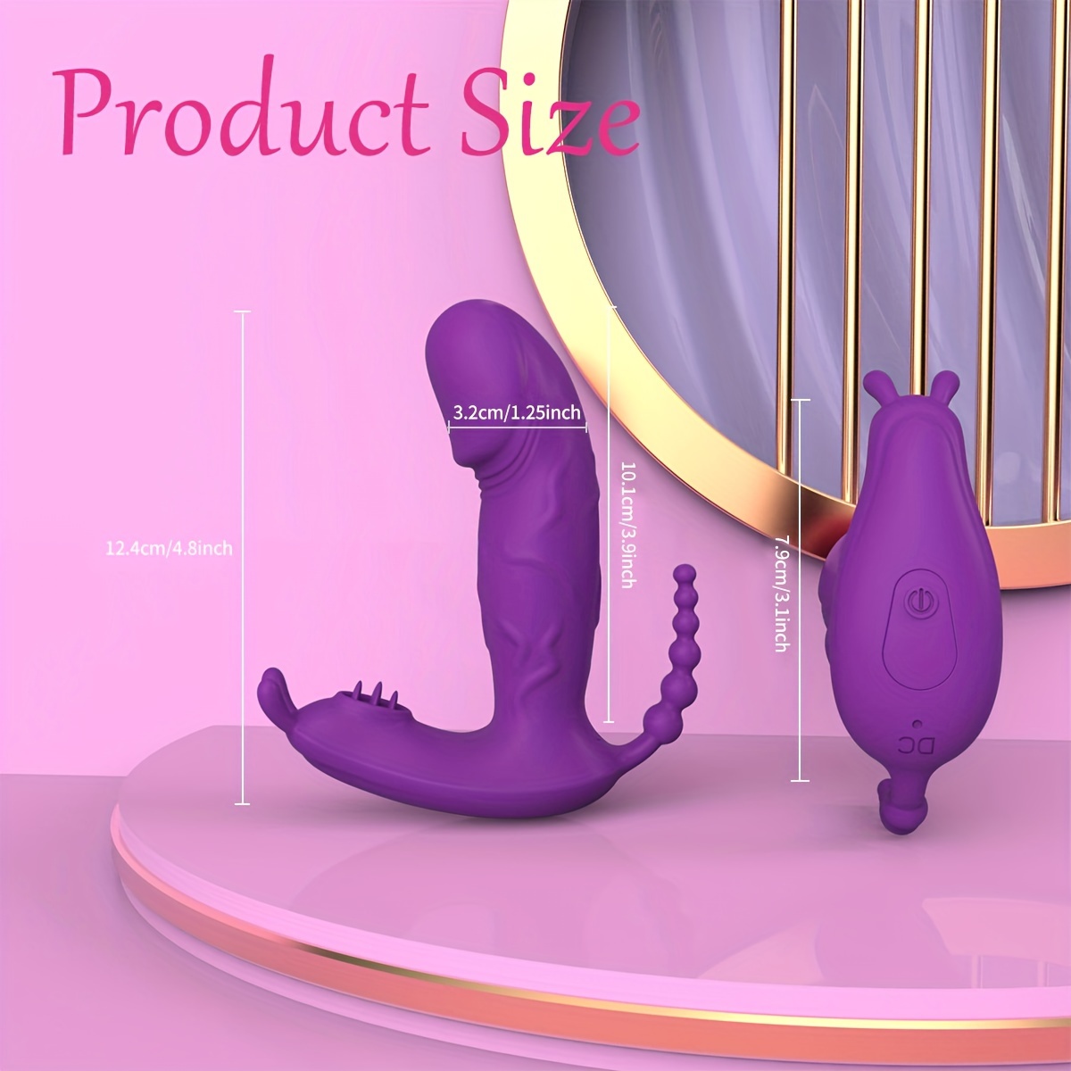 1pc wearable remote control vagina stimulator with g spot       9 quick vibration and     quiet underwear vibration usb charging lithium battery app control 3 7mah capacity Product details 2