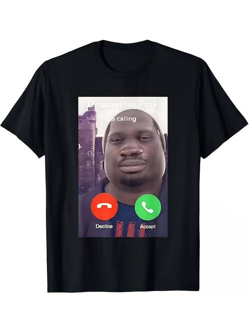 graphic tee daquavieus call and joke design casual crew neck short sleeve printed with electronic game internet patterns men