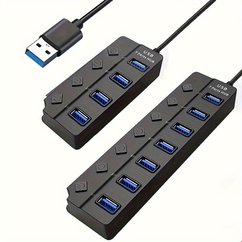 ultimate 1 Unit of a USB Hub with 7 PortsOr 4 Ports, Featuring a Power On/Off Switch, Suitable for Pcs And Laptops 20 1 Unit of a USB Hub with 7 Ports Or 4 Ports, Featuring a Power On/Off Switch, Suitable for Pcs And Laptops