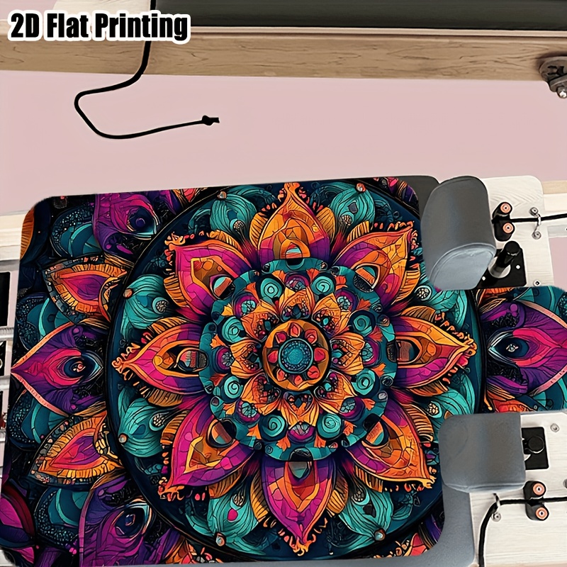 TEMU A Printed Bed Yoga Mat, Pilates Reformer Mat, 2d Flat Print, Sweat-absorbent And Non-slip Design, Equipment Anti-slip Protective Mat, Suitable