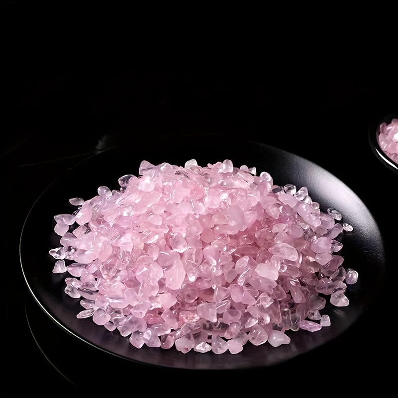 200g natural pink crystal gravel stone material no electricity required ideal for indoor fountain stones sea glass garden decor pool fountain decoration holiday gift