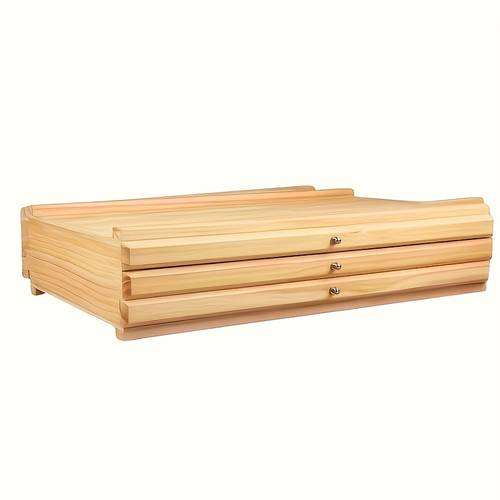 scatola espandibile per articoli artistici in legno riciclato con scomparti e cassetti - organizzatore da , portapennelli per & matite inserimento montabile su marcatori penne strumentali - studio ufficio
