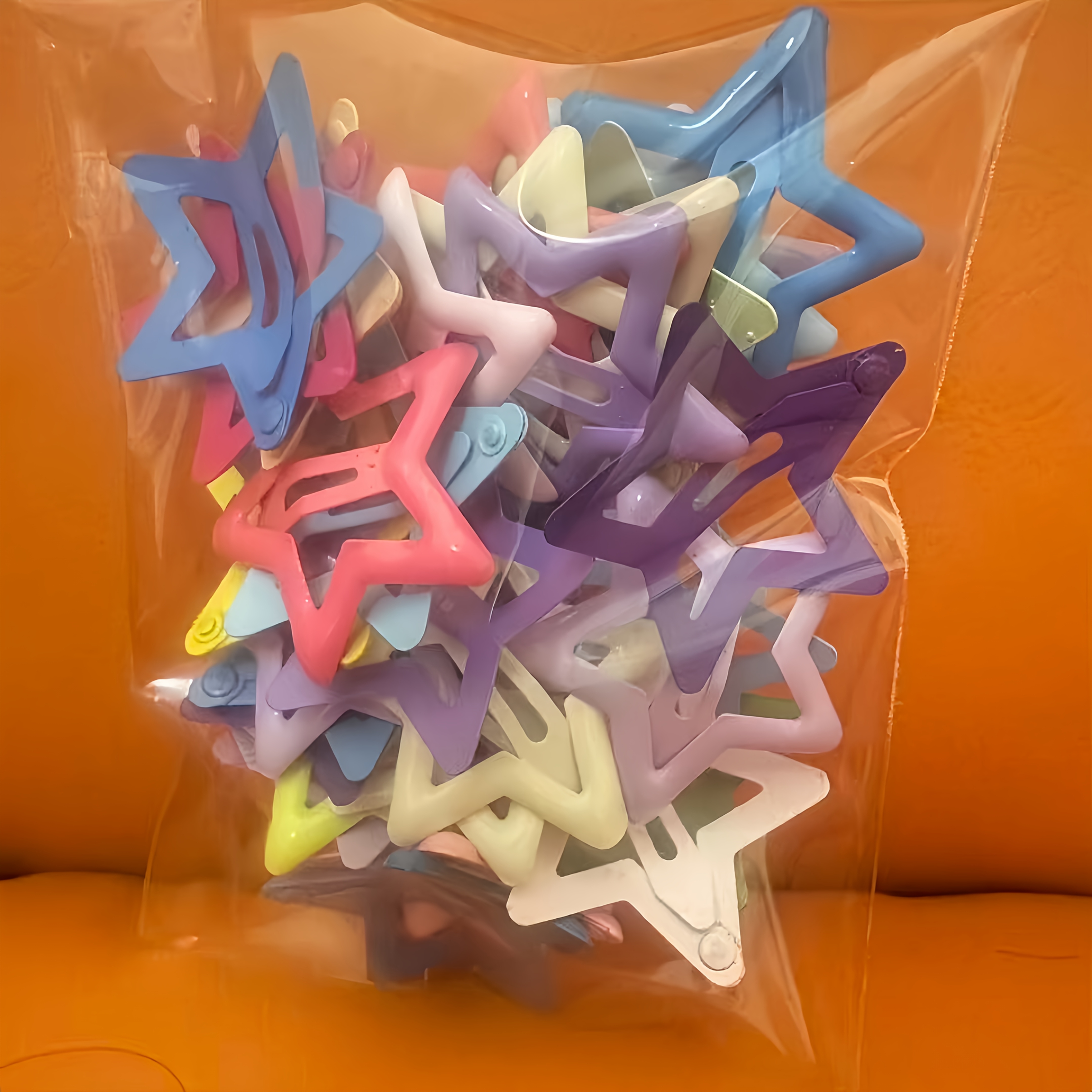 TEMU Juego de 26 piezas de pinzas para el pelo de estrella de para mujer, pinzas BB, estilo y , paleta de , pinzas para el pelo coloridas caladas de