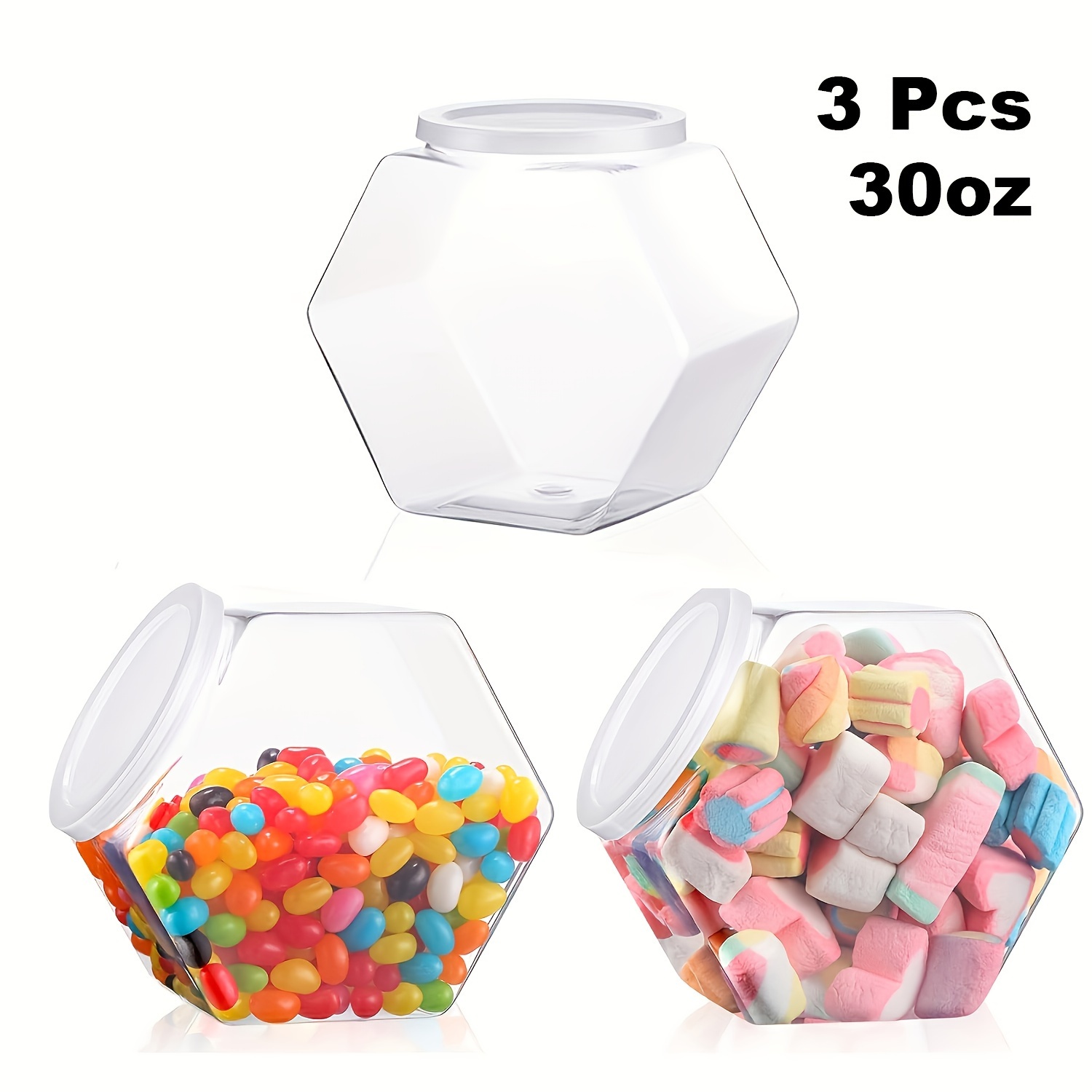 

3- 30oz Hexagonal Plastic , For , , Novelty For (hanukkah, Halloween, Easter, Christmas, )