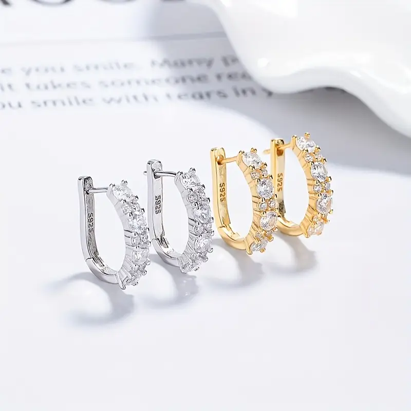 925 sterling silver droplet shaped moissanite earrings womens charm jewelry high quality designer and party style mothers day with an exquisite gift box Product details 0