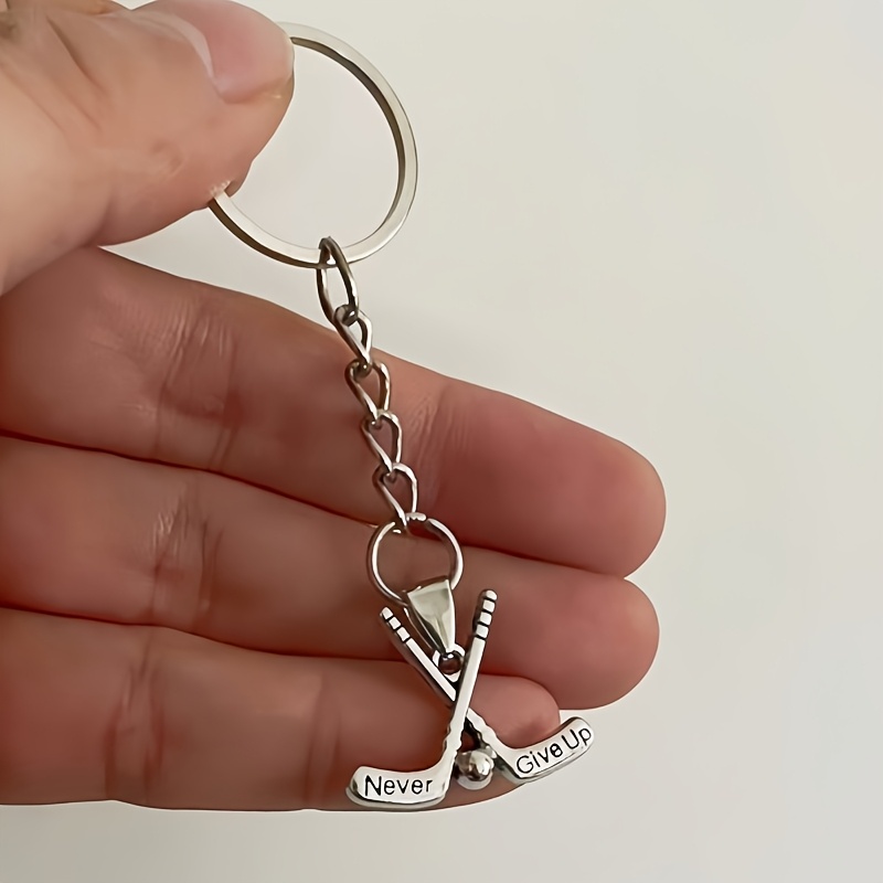 

Keychain With Engraved Hockey Pendant That Up, Inspirational Keychain Accessories