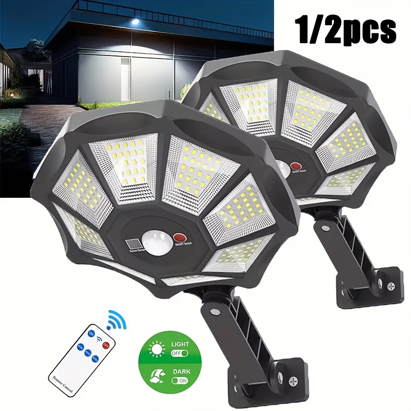 

168led Solar-powered Motion Sensor Wall Light - High- Outdoor Security For Gardens, Yards, And Streets - , High-quality, All-