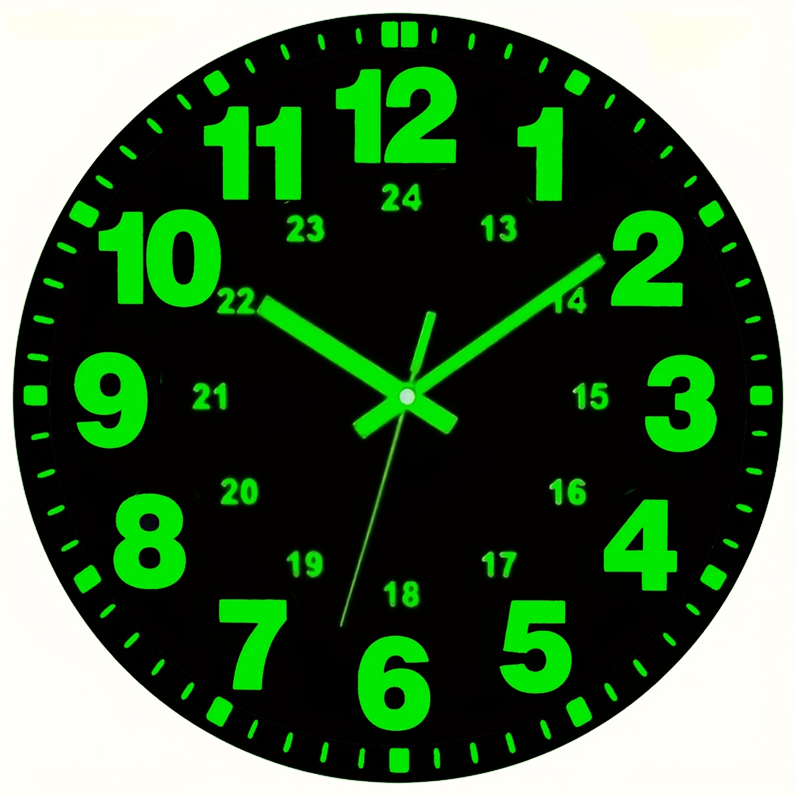 Glow-in-the-Dark Wall Clock