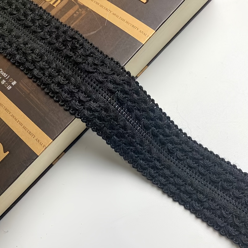 TEMU 310 cm/122,05 pulgadas de Ancho, Encaje Plegado de 3,5 cm para Ropa, Manualidades DIY, Cuello, Puños, Decoración de Placas, Textiles para el