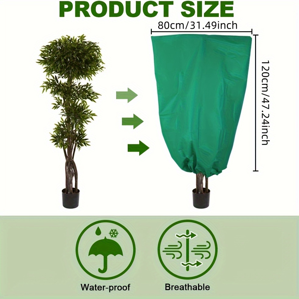 2 Coperture Invernali Per Piante: Protezione Antigelo 56x56x58 Cm Con Picchetti E Nastri