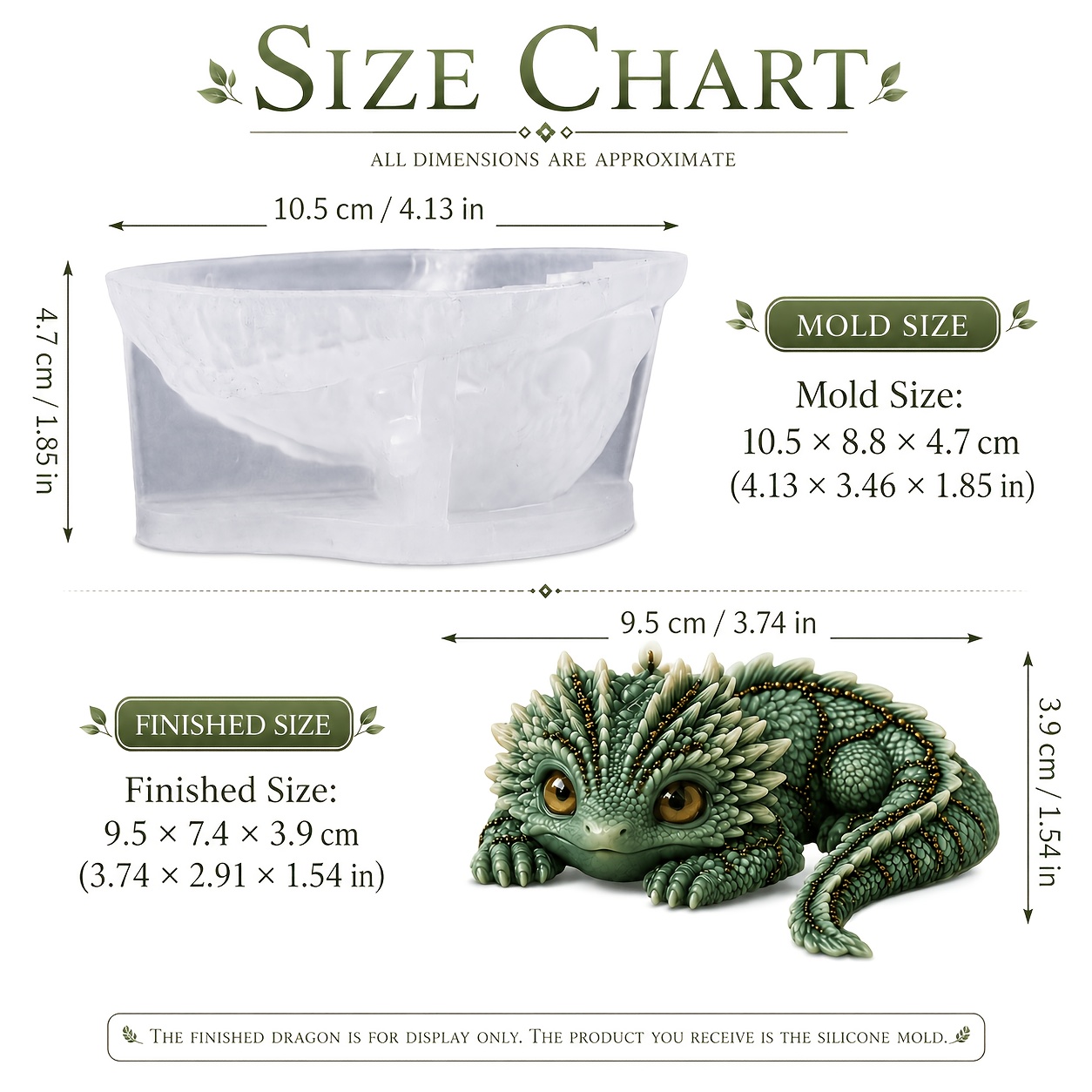 TEMU Resin Casting Molds, Cute Giant Salamander Shaped Silicone Molds, Lying Dragon Silicone Molds, Suitable For Resin, Candle, Soap Making, Plaster