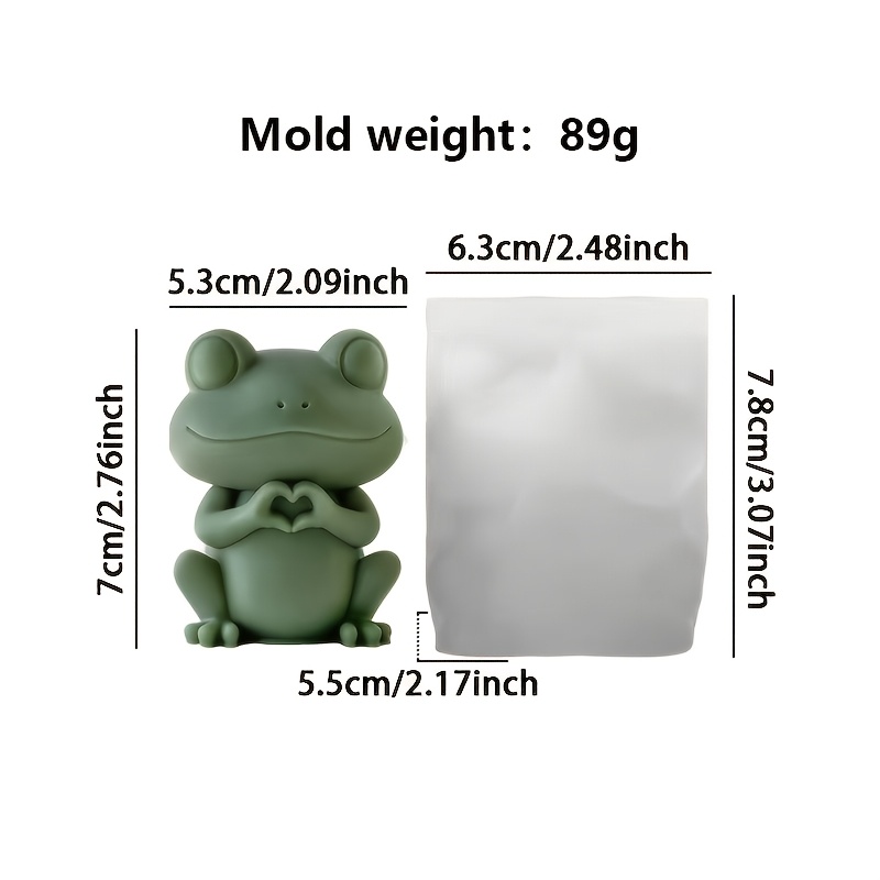 Image of Silicone Frog Mold Suitable For Candles, Soap Making & Plaster Crafts - Heat-resistant Soft Demolding Diy Frog Shape Molds With Irregular Frog For Scented Candles, Plaster Decorations, For Craft