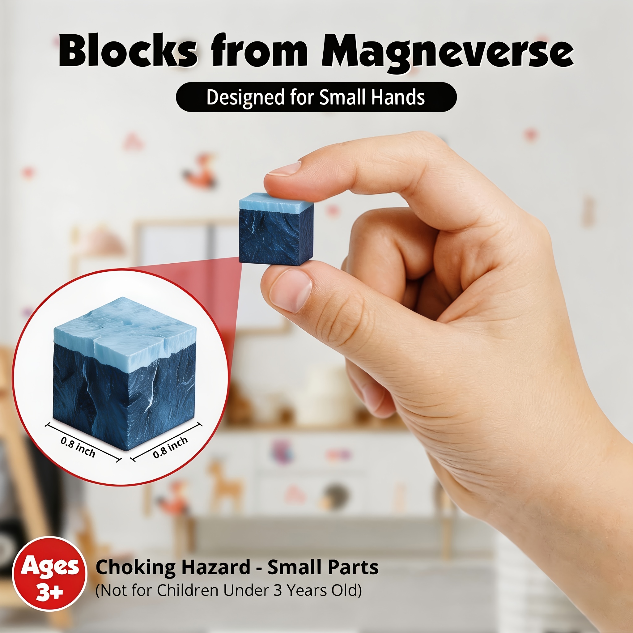 Magnetic Building Tiles Brain Teaser STEM Blocks