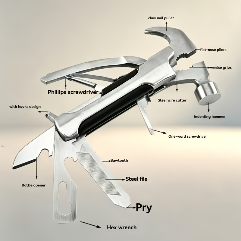 Portable Multifunctional Stainless Steel Tool Hammer