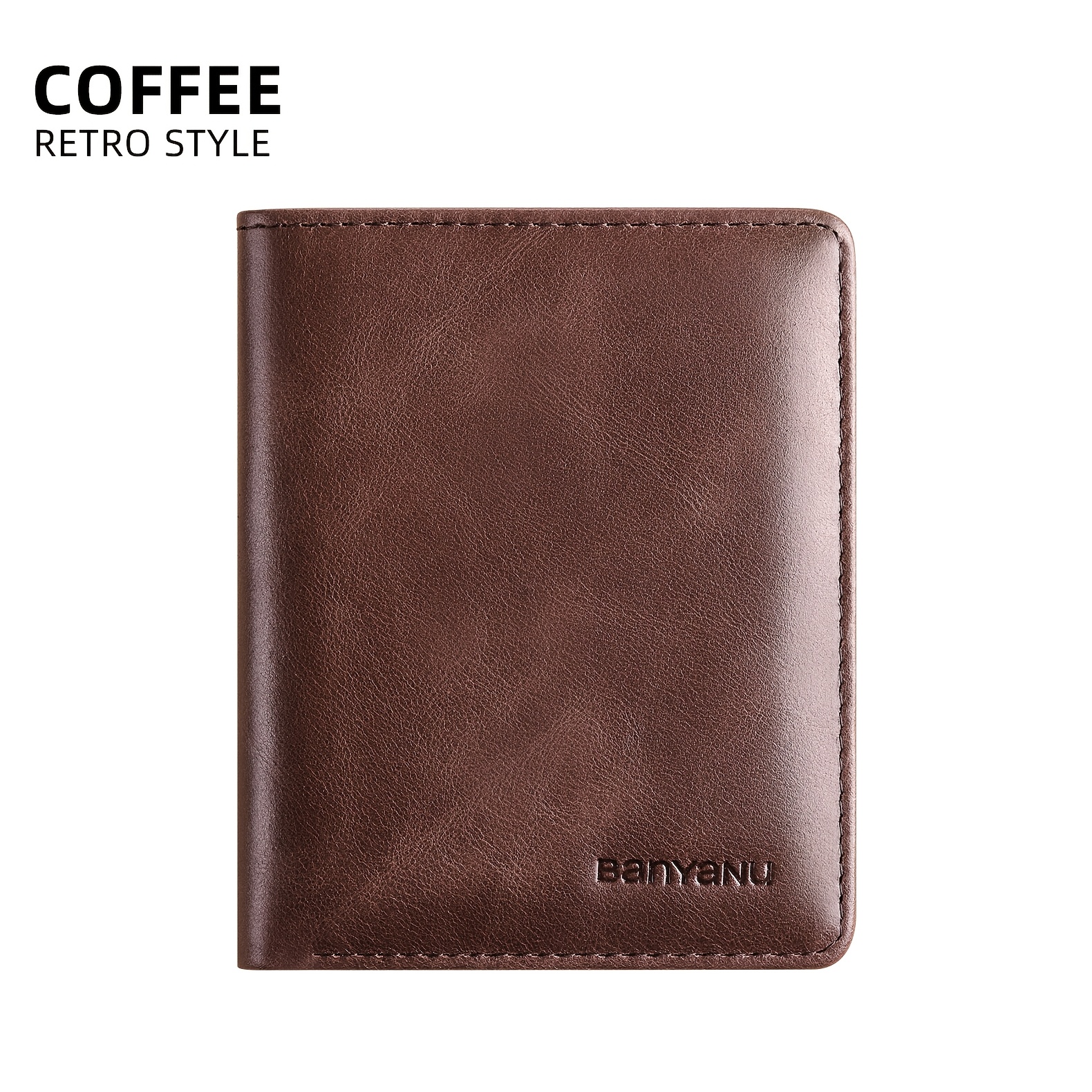 Banyanu Genuine Top-grain Leather Men's Wallet N776