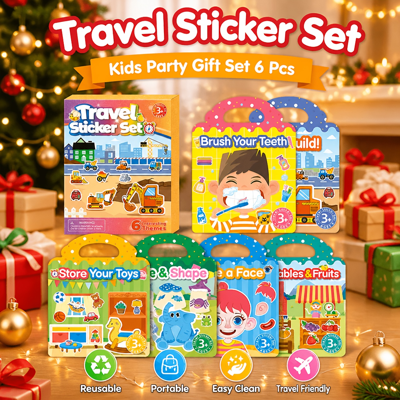 reusable sticker books for kids sold on Temu United States