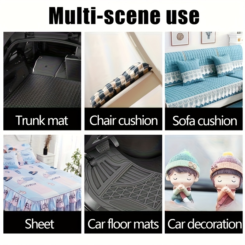 40 Bandes de Ruban Adhésif Double Face Robuste - Adhérence Antidérapante Super Forte, Ruban de Sol Antidérapant sans Résidu, Convient pour Tapis, Parquet, Carrelage, Bâche Huilée - Convient pour Maison, Bureau, Usage Commercial - Facile à Retirer et à Repositionner, Surface Texturée, Adhérence – Image 9