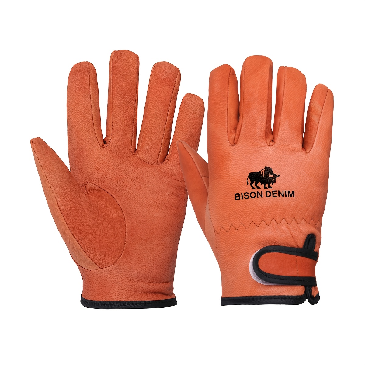 E-shop 1 Paar Robuste Premium Schafleder Outdoor Handschuhe - Vollfinger Design, Zum Überziehen, Bequem für Outdoor Aktivitäten und , Geeignet für Alle