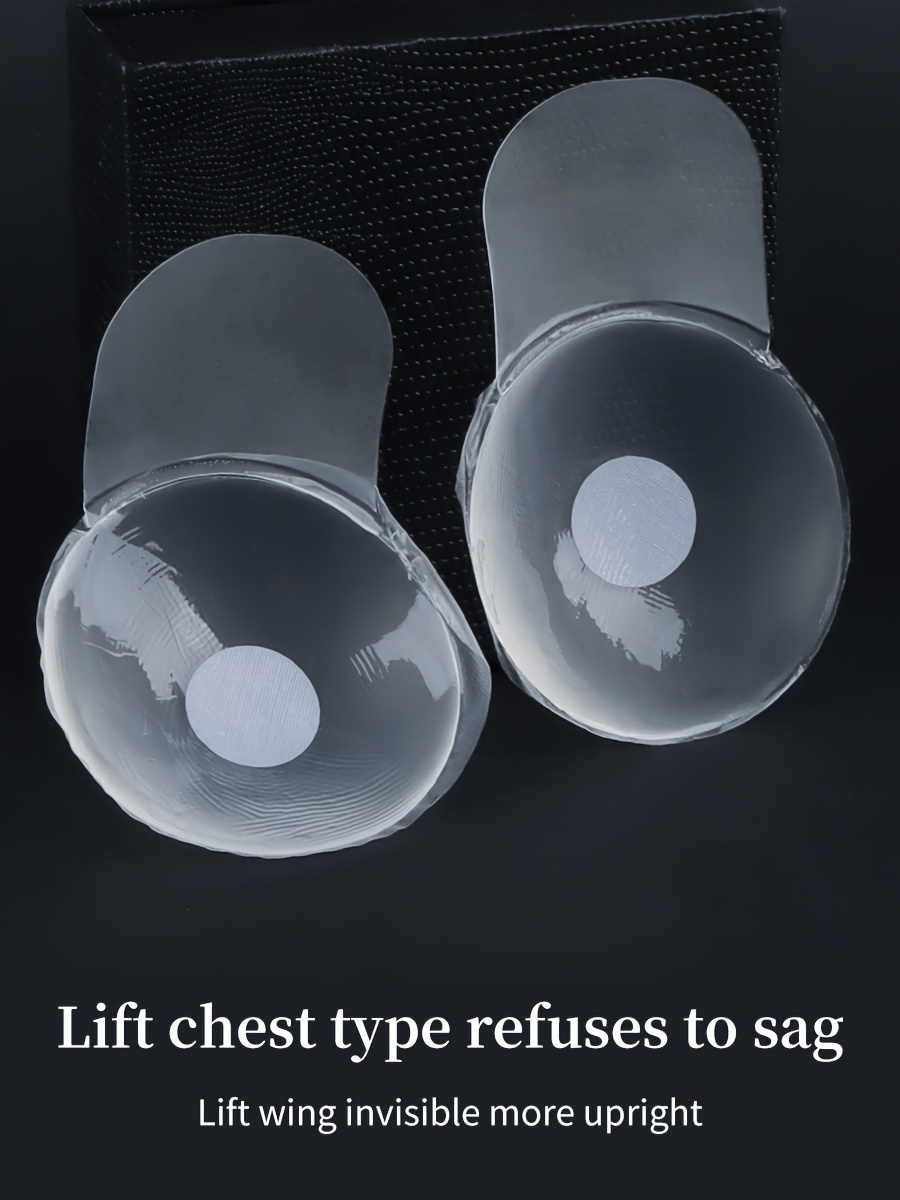 1/3 Pair Silicone Transparent Breast Lift Patches - Invisible Lift & Sagging Prevention with Gathered Upper Support, Latex-Enhanced Adhesion for Wedding Dresses & Fashion Bras, Hand Washable, All Light Beige Tones, Breast Lift Tape, Formal Dress Accessory, Discreet Undergarment, Lightweight Lift Tape