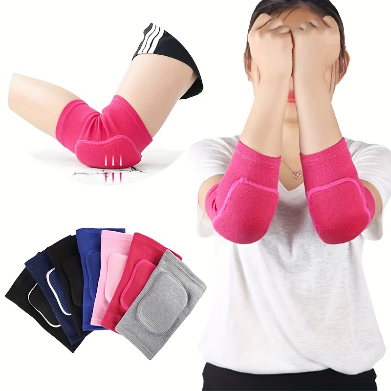 

Elastic Elbow Pads, Sport Fitness Elbow Support Thickened Sponge Elbow Knee Protectors Guard, Volleyball Arm Sleeve Pad