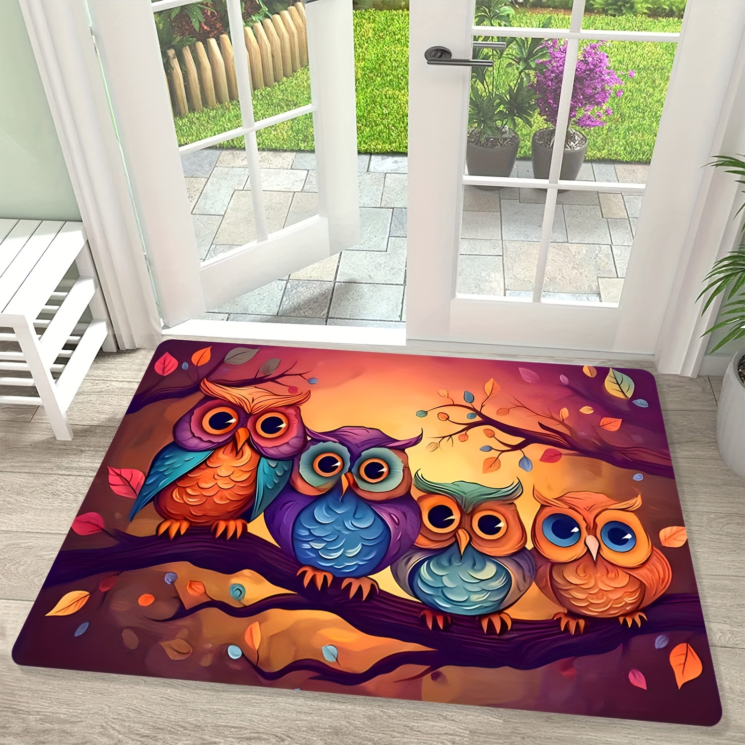 

On - , Washable Flannel Rug For , Bedroom, Kitchen, Hallway, And Bathroom - , Multiple