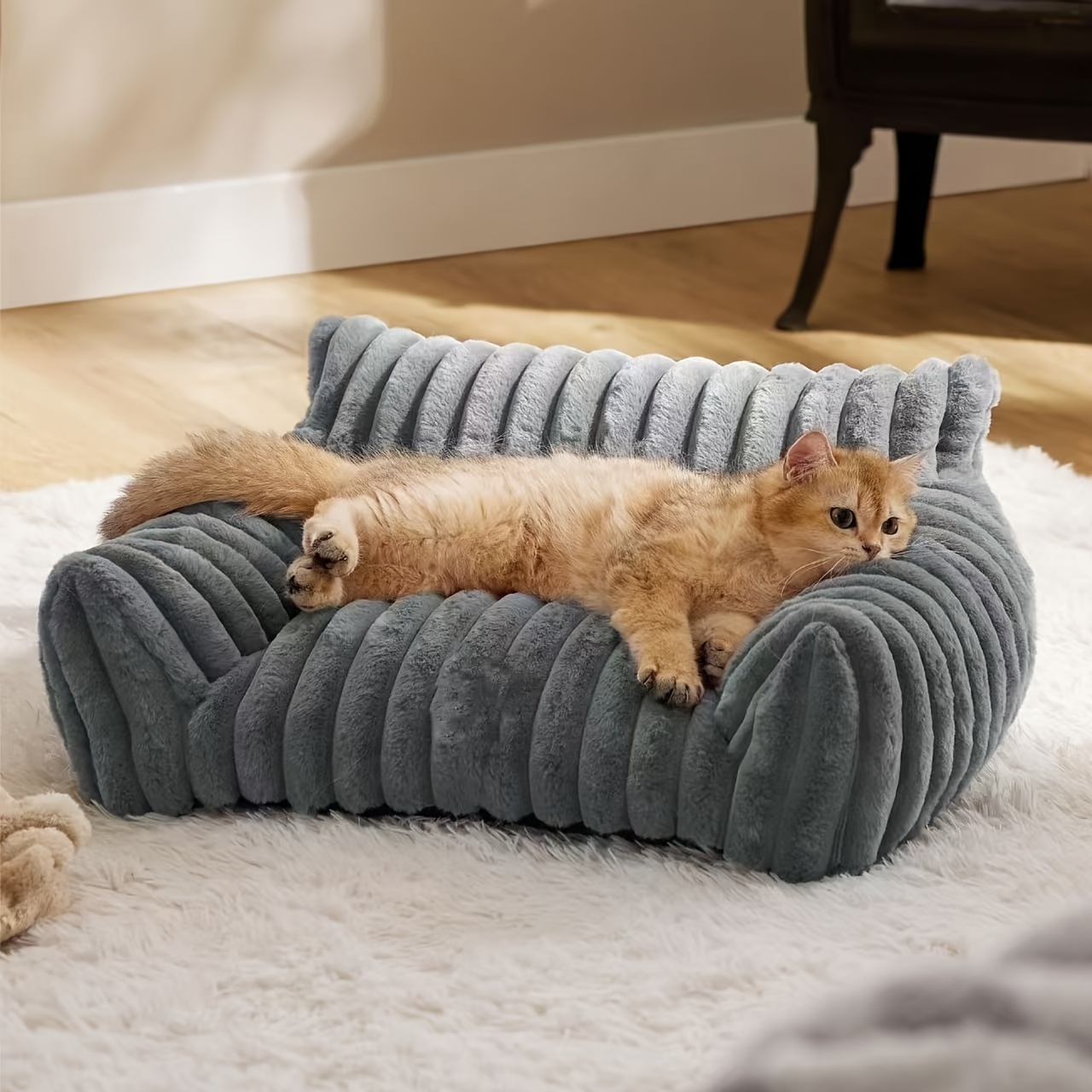 hot selling pet cat small sofa washable and warm for winter Product details 1