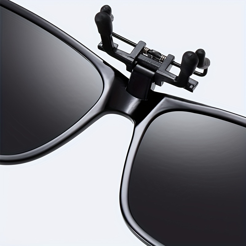 Polarized Clip Sunglasses Women Men Drivers Tr90 Frame Flip - Temu