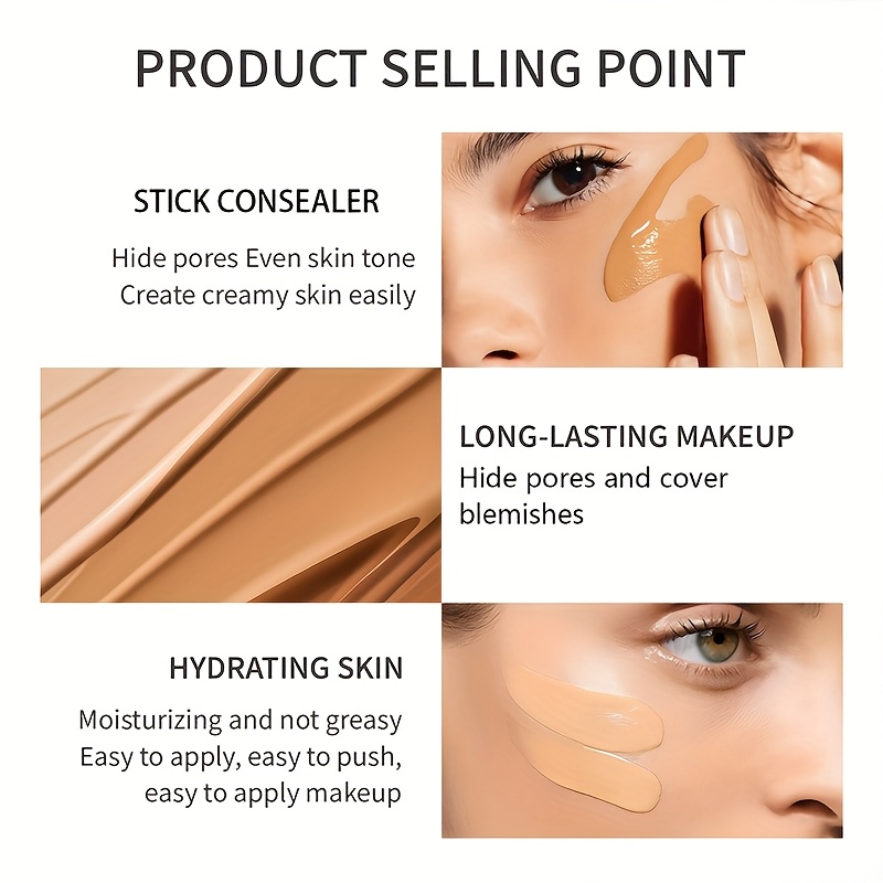 2-in-1 Color Changing Foundation Makeup Stick